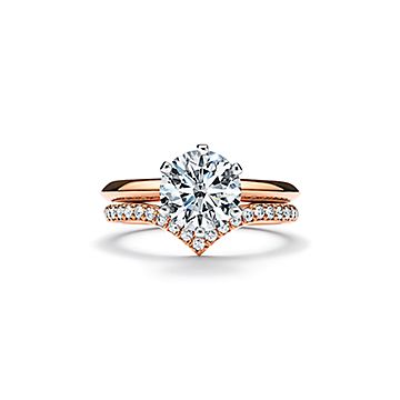 Tiffany Setting Tiffany And Co Rose Gold Engagement Ring Tiffany