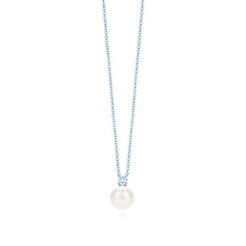 tiffany pearl drop necklace