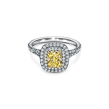 tiffany fancy yellow diamond ring