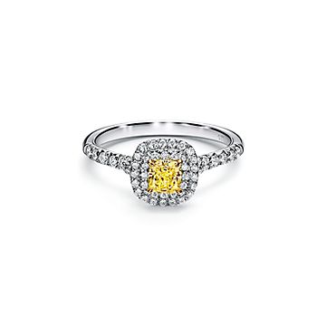 Tiffany cushion cut on sale halo engagement rings