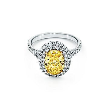 Oval hot sale yellow diamond