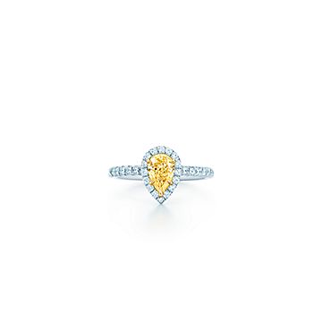 tiffany and co teardrop engagement ring