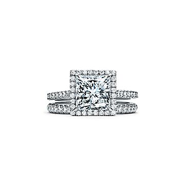 Pleasing Radiant Cut Diamond Engagement Ring, 14k White Gold, 3.80ct o