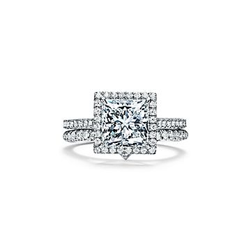 Tiffany and Co. Princess Cut Diamond Ring For Sale at 1stDibs | square diamond  ring tiffany, tiffany engagement rings, 2 carat princess cut diamond ring  with halo