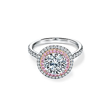14K Round Diamond Double Fancy Halo Engagement Ring – American Ring Source