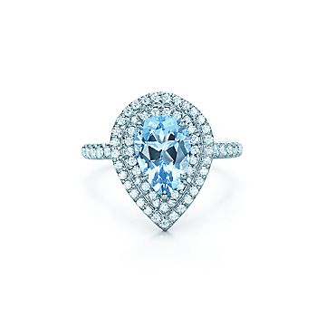 tiffany pear shaped diamond ring