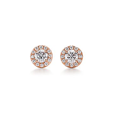 TIFFANY Platinum Diamond .17ctw Soleste Earrings 553465 | FASHIONPHILE