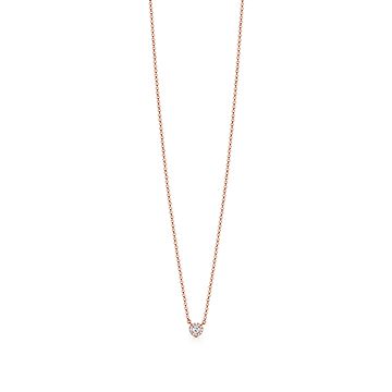 Tiffany Soleste® pendant in 18k rose gold with diamonds, mini 