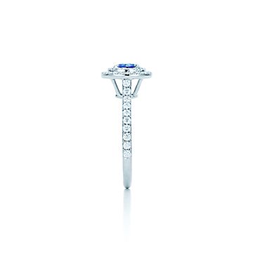 tiffany diamond sapphire engagement ring