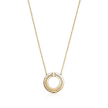 Tiffany and co store circle necklace