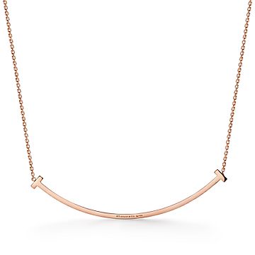 tiffany smile gold necklace