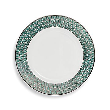 Tiffany T True Dinner Plate with a Hand-painted Platinum Rim