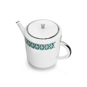 Tiffany Blue Tiffany T True Teapot with a Hand-painted Platinum Rim |  Tiffany & Co. US