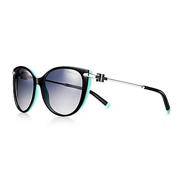 Black Angular cat-eye acetate sunglasses | Saint Laurent | MATCHES UK