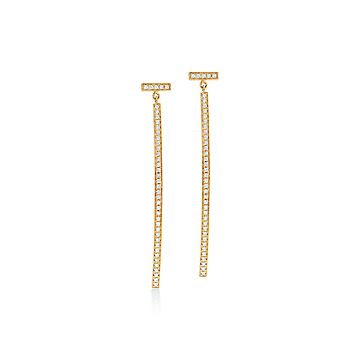 tiffany wire bar earrings