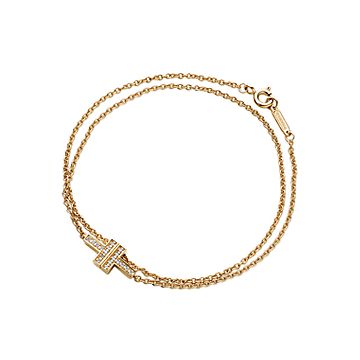 tiffany two double chain bracelet