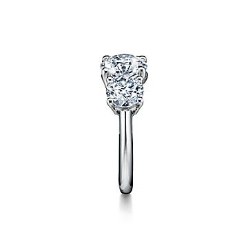 Tiffany three stone deals diamond ring