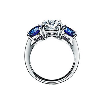 tiffany three stone sapphire engagement ring