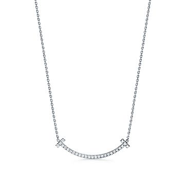 Tiffany smile deals t necklace