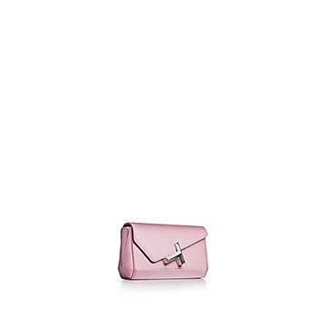TIFFANY ティファニー T Mini ミニ Clutch クラッチ Tiffany T Mini Clutch in Crystal Pink Satin | Tiffany & Co. US