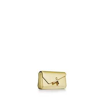 TIFFANY ティファニー T Mini ミニ Clutch クラッチ Tiffany T Mini Clutch in Crystal Pink Satin | Tiffany & Co. US