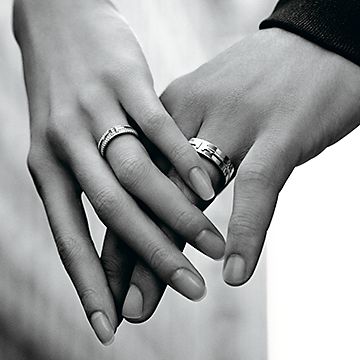 Tiffany T Narrow Diamond Ring in White Gold | Tiffany & Co. US