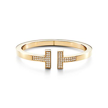 Tiffany T Pavé Diamond Square Bracelet