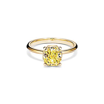 Yellow gold canary deals diamond engagement rings