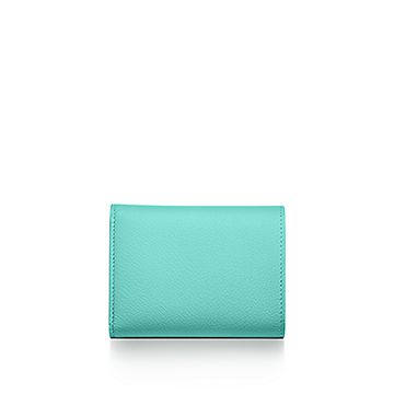 TIFFANY ティファニー T Small Wallet ウォレット 三つ折り財布 Tiffany T Small Wallet in Tiffany Blue® Leather | Tiffany