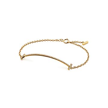 Tiffany t clearance double smile bracelet