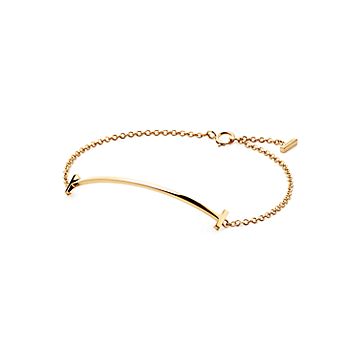 Tiffany T Smile Bracelet in Yellow Gold | Tiffany & Co.