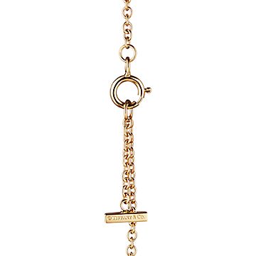 【Tiffany & Co】Tiffany T Smile チェーン ブレスレット Tiffany T Smile Small Bracelet in Rose Gold with Diamonds