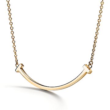 Tiffany T Smile Pendant in Yellow Gold