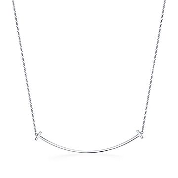 Mini Curved Bar Smile Necklace - 14K Yellow Gold – Dandelion Jewelry