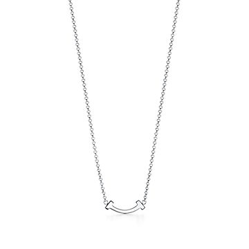 tiffany gold t necklace