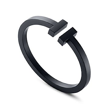 Tiffany T square bracelet in black 