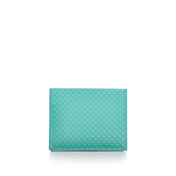 Tiffany＆Co★Tiffany T Wallet in Leather Tiffany T:Deco Small Wallet in Tiffany Blue® Leather