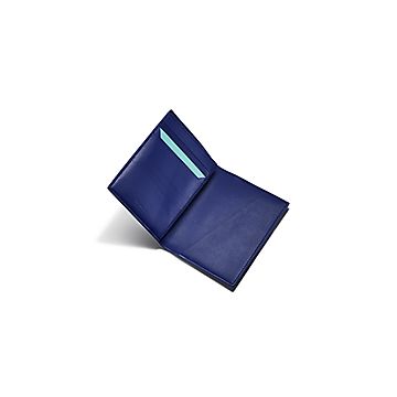 Tiffany T Square Passport Cover in Vivid Tanzanite Blue