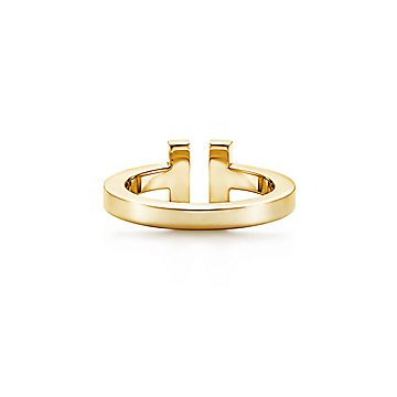 Tiffany T Square Ring in Yellow Gold | Tiffany u0026 Co.