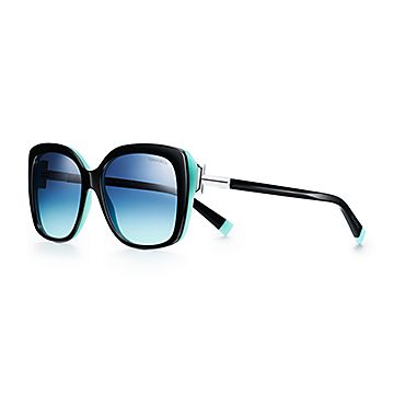 Tiffany T square sunglasses in black 