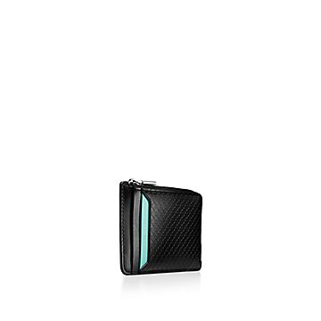 【Tiffany&Co】☆お洒落カードケース☆Tiffany Zip Card Case Return to Tiffany® Zip Card Case in Silver-colored Leather
