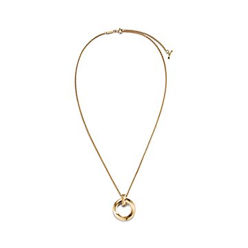 【Tiffany&Co】T☆White Gold Small T1 Circle ネックレス tiffany-tt1-circle-pendant-