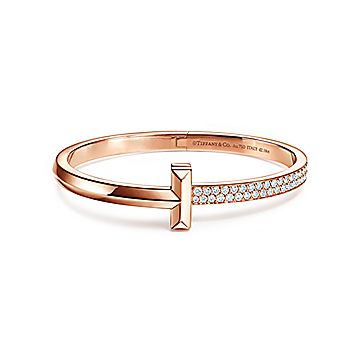 Tiffany & Co. Tiffany T Hinged Wire Bangle Bracelet