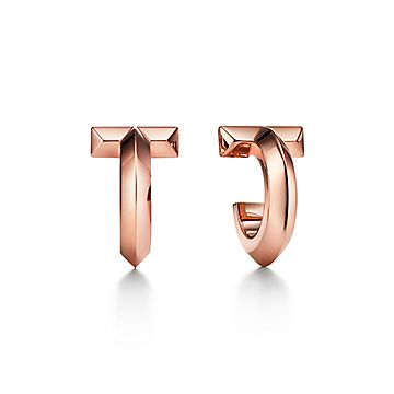 Tiffany t 2025 earrings gold