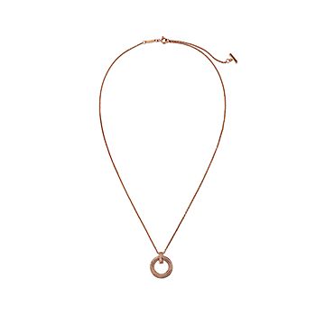 Tiffany T T1 Narrow Circle Pendant in Rose Gold with Pavé Diamonds | Tiffany  u0026 Co.