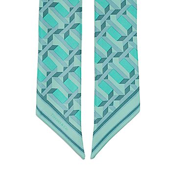 ティファニーTiffany & Coトゥルーリボンスカーフ Tiffany T True Ribbon Scarf in Tiffany Blue Silk | Tiffany & Co. CA
