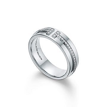 co Tiffany T Two ring in sterling silver and titanium. | Tiffany & Co. |  ShopLook