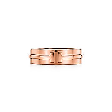 18K Rose Gold Tiffany T Two Ring | Tiffany & Co.