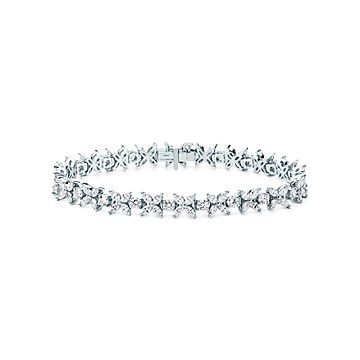 Tiffany and Co. Platinum Jazz 3.07ctw Round Diamond Tennis Necklace |  Diamond, Tennis necklace, Diamond white