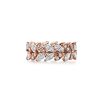 Diamond vine band ring Outlet